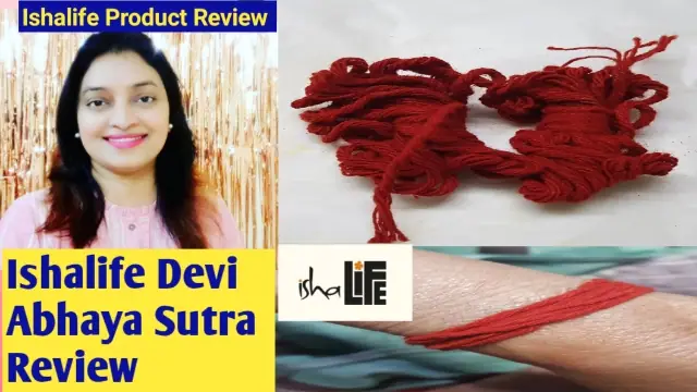 ishalife devi abhaya sutra, red consecrated thread, how to use abhaya sutra