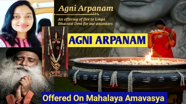 agni arpanam isha yoga center, linga bhairavi devi offerings, mahalaya amavasya offerings, rituals at linga bhairavi devi